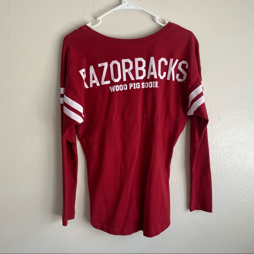 Nike Arkansas Razorbacks Varsity Long Sleeve Shirt Size Extra Small - Picture 6 of 7